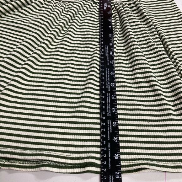 FLAMINGO URBAN,Green & Ivory striped dress, Sz L - Picture 5 of 9